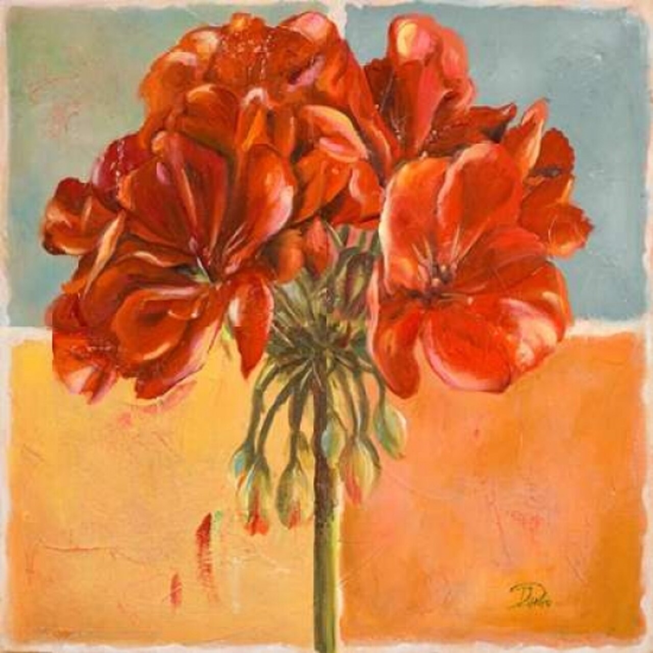 Red Geraniums I Poster Print by Patricia Pinto - Item # VARPDX9313